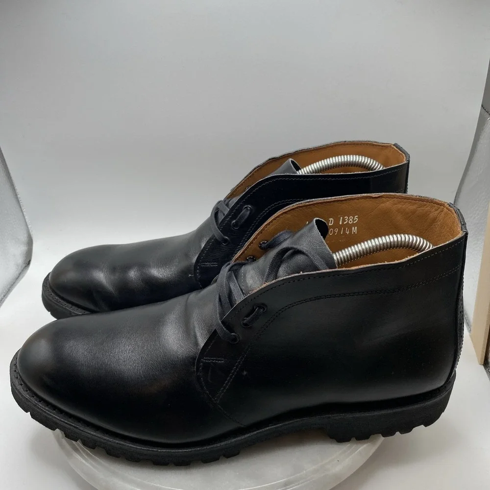 Allen‎ Edmonds Stanford Men's Black Leather Ankle Chukka Boots Sz 11.5 D Tate